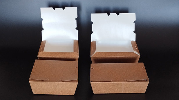 Χάρτινα κουτιά για φαγητό με επίπεδο καπάκι