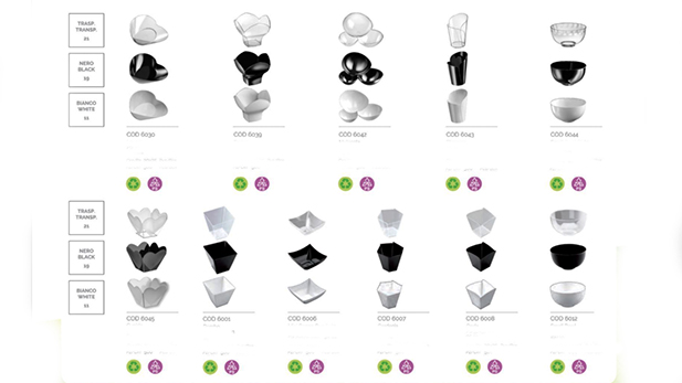 Κομψά πιατάκια και σκεύη σε λευκές, μαύρες και διαφανείς επιλογές