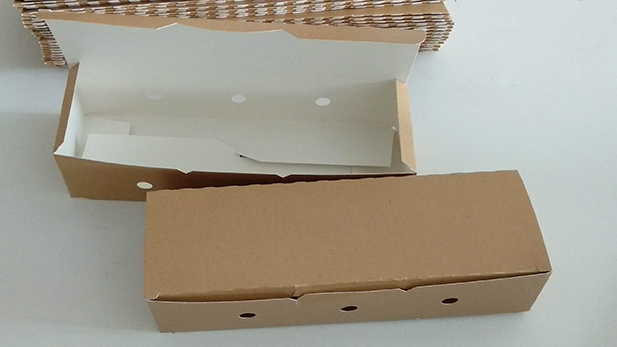 Cardboard boxes for hot dog