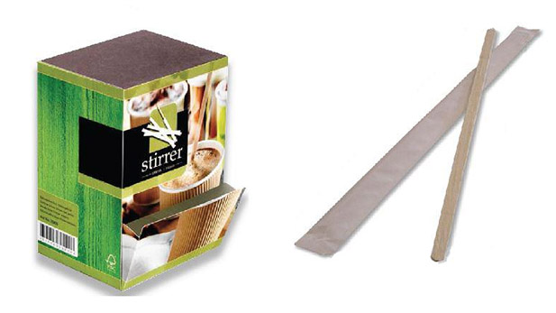 wooden coffee and cocktail mixers, plain and packaged