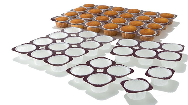 Tray κλασικά: Δίσκοι με muffins των 2 και 4  oz και των 24, 12, 8, 6 και 4 θέσεων