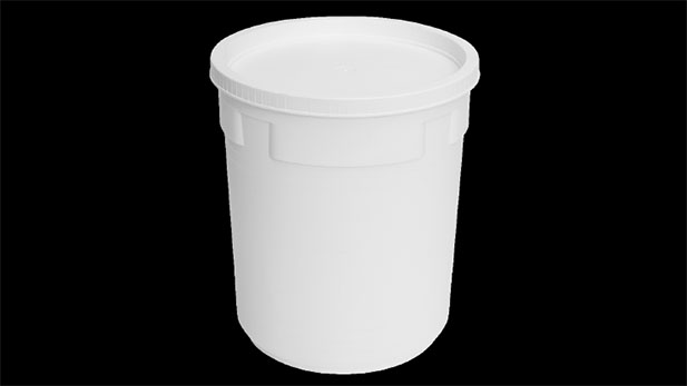 White round container Φ20, 6 L 