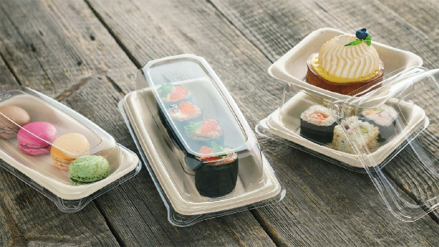 Βιοδιασπώμενα σκεύη για sushi, από ζαχαροκάλαμο