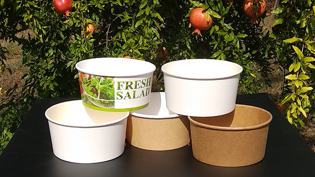 Paper bowls 750-850 ml. In the same carton with their pet lids