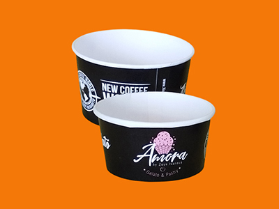Branded ice cream cups & tubes