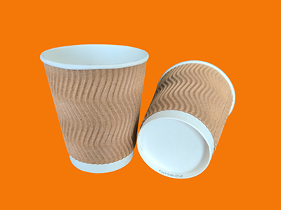 Paper coffee cups ripple